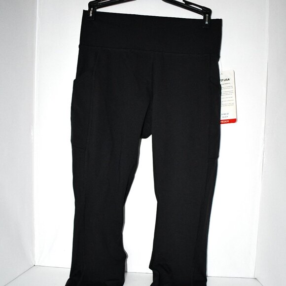 Fit USA Leggings 25” in Black Size: Large #NY88C25 NWT Details: Nylon/Lycra Side - Picture 1 of 5